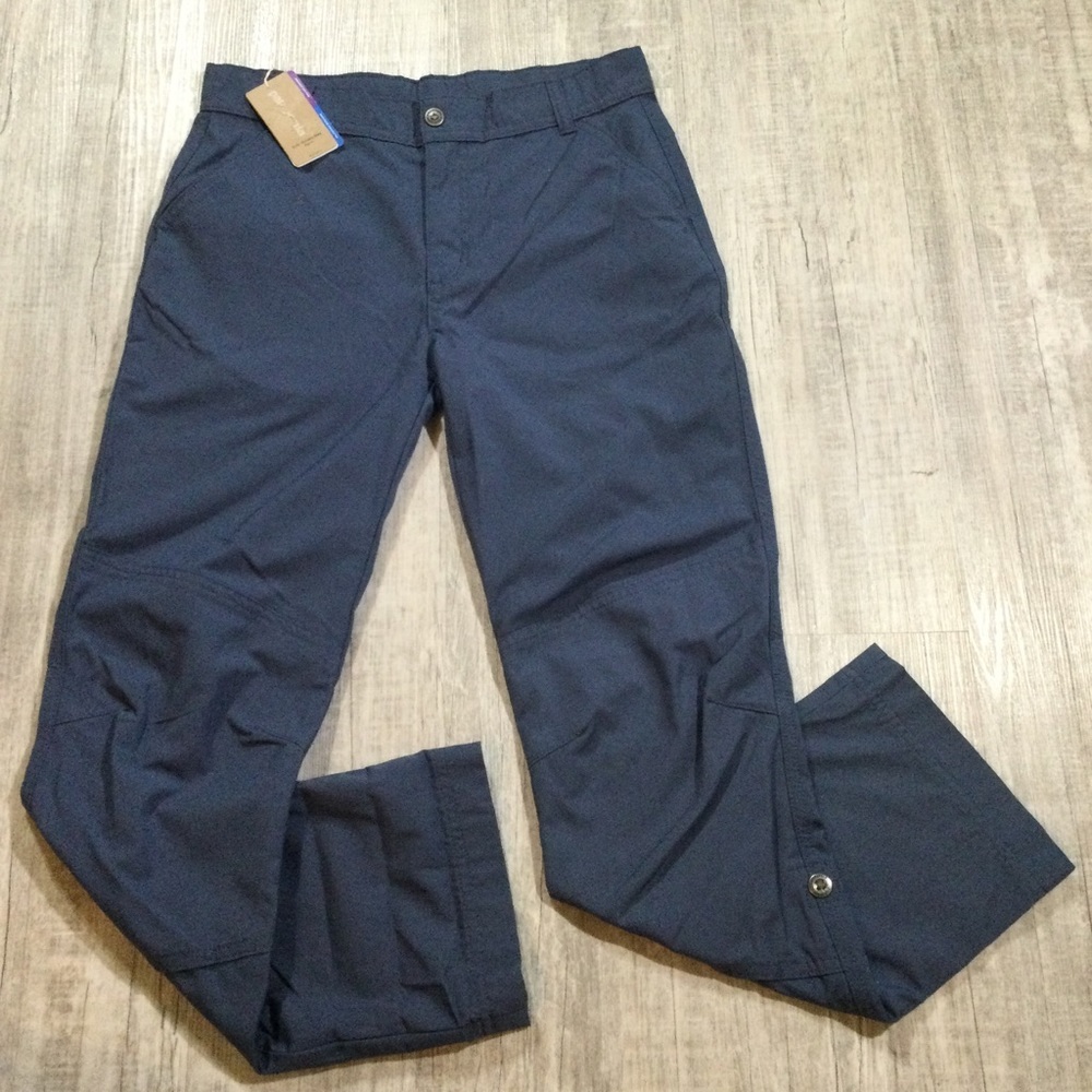 Patagonia Girls Size Large Durable Roll Up Tabs Outdoor Hiking Pants In Blue